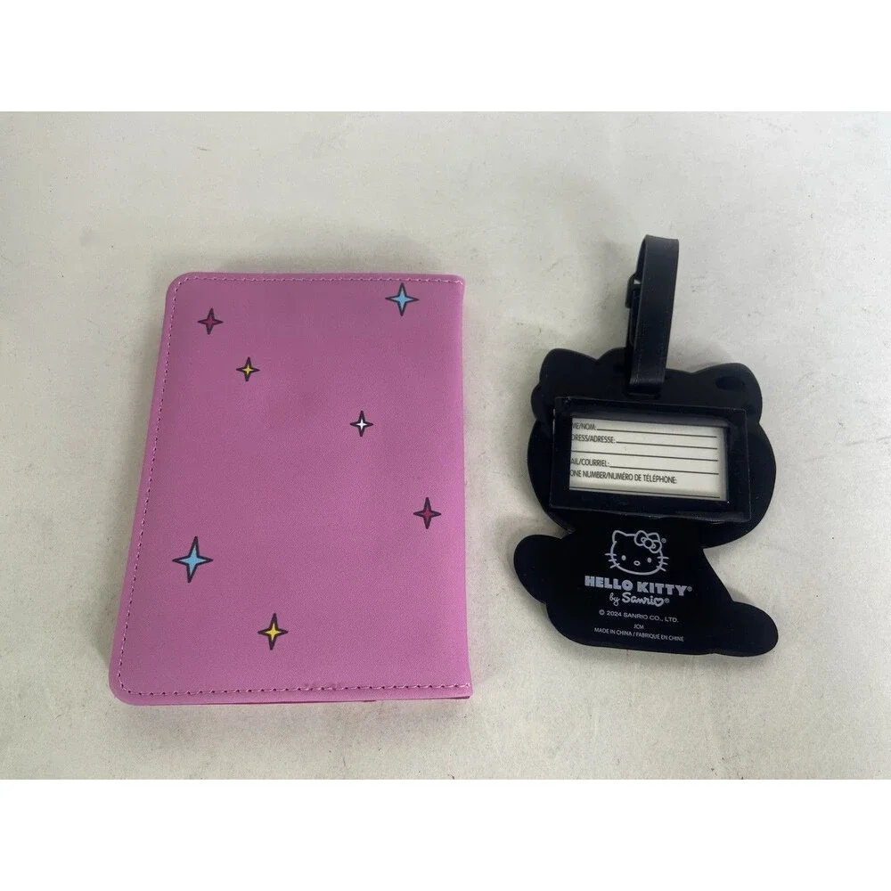 Sanrio Hello Kitty Travelers Passport Document Booklet Wallet with Luggage Tag